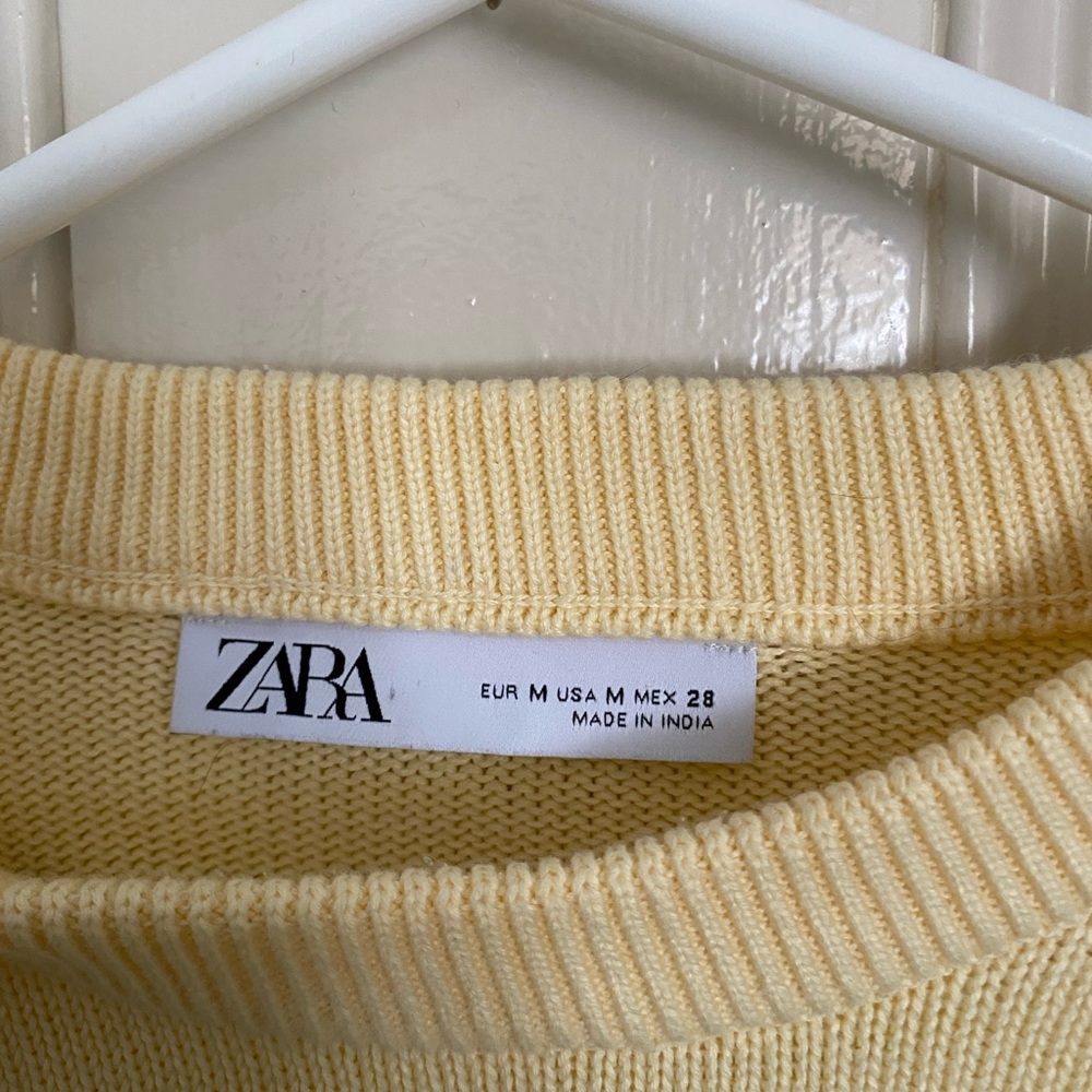 100% cotton Butter Yellow oversized Crewneck Summer Sweater